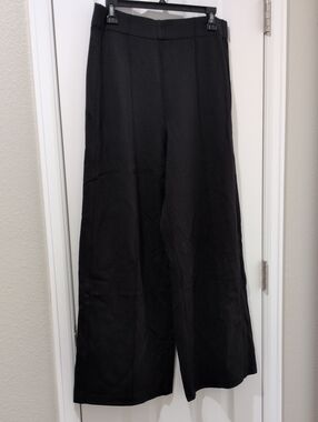Jones Wear Black Wide-Leg Trousers XL
